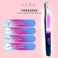thumbnail image 3 of LLBA Lash Tweezer Professional Volume False Lash Application Tool | Multi Shapes & Purposes Tweezers | Non-Slip Grip Tweezers for Volume, Isolation & Classic Lashes (Galaxy, Give Me the D Mega Volume), 3 of 7