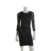 Free People Womens Perforated 3/4 Seleves Party Dress