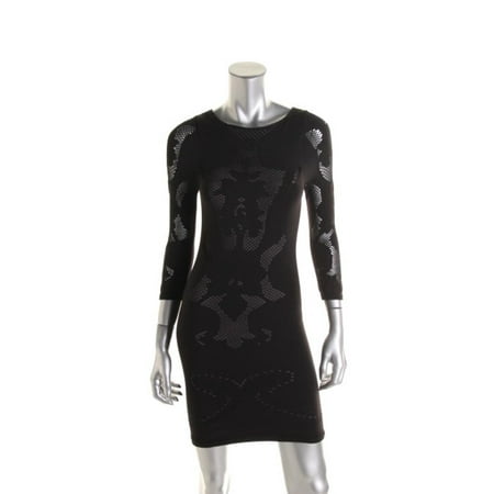 Free People Womens Perforated 3/4 Seleves Party Dress