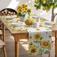 thumbnail image 6 of Placemats Set of 4, Bee Sunflower Place Mats Farm Grey Buffalo Plaid Tablemats Washable Placemat Table Decoration for Kitchen Table Dinner Party Home Decor Indoor Outdoor 13x19 Inch, 6 of 9