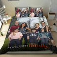 thumbnail image 1 of Familia Moderna Conjunto de sábanas temático, trío de piezas, cómodo y amigable con la piel, diseño único, regalo de decoración para el hogar para familiares, amigos y fans,140cm *210cm, 1 of 6