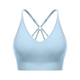 thumbnail image 1 of Timegard Sports Bras for Women Adjustable Spaghetti Strap High Support Stretch Workout Running No Underwire Bras, 1 of 5