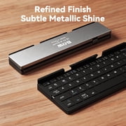 SIKAI CASE Foldable Bluetooth Keyboard with Magnetic Stand,Mini Keyboard for Tablet,Phones.Travel(Black)