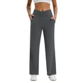 thumbnail image 2 of Gkeoshab Yoga Pants Women's Solid Color Loose Fit Yoga Pants - Casual & Comfortable Workout Trousers Grey XXL, 2 of 9