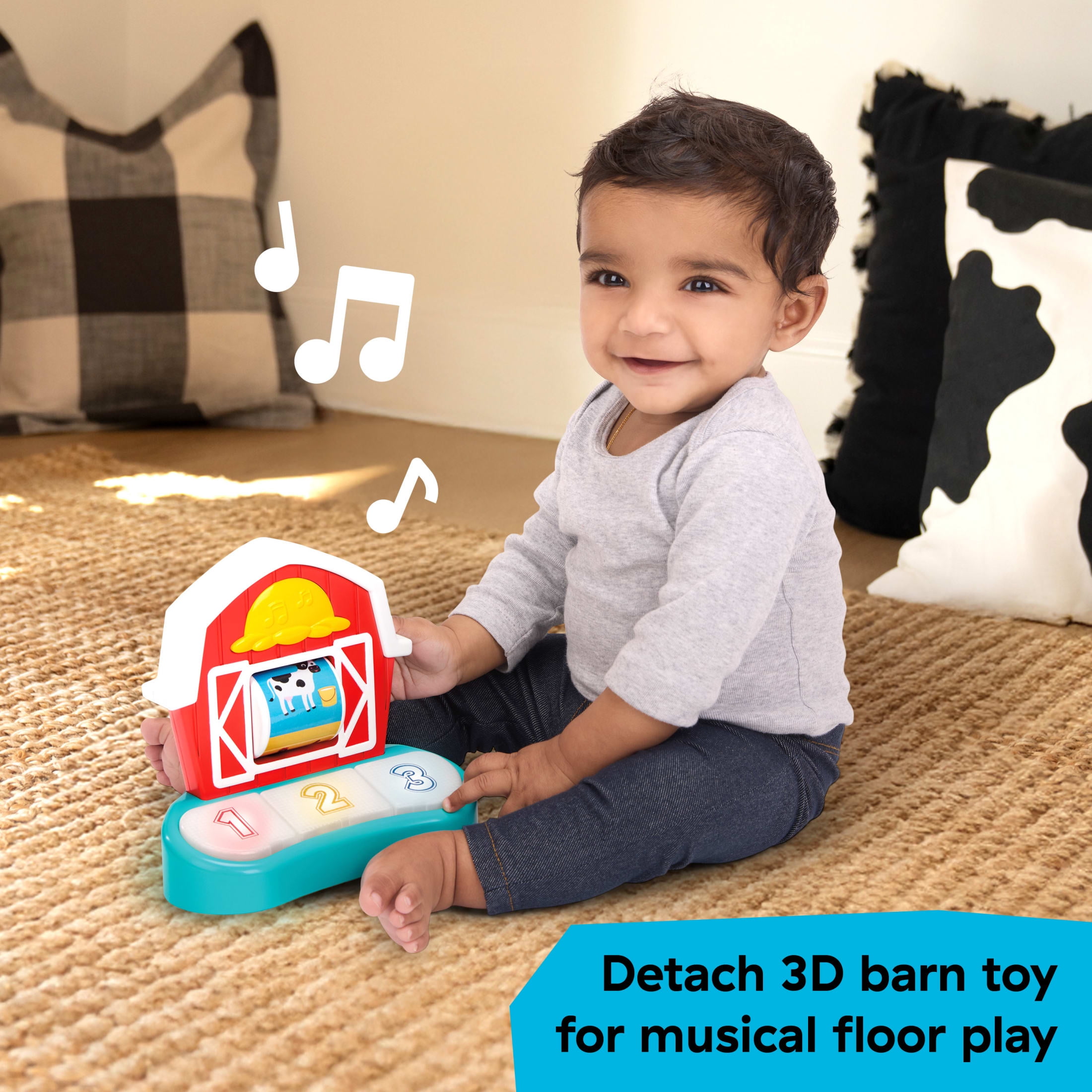 Baby Einstein Farm Explorers Jump & Learn Barnyard 2-in-1 Jumper, Ages 6-12 Months