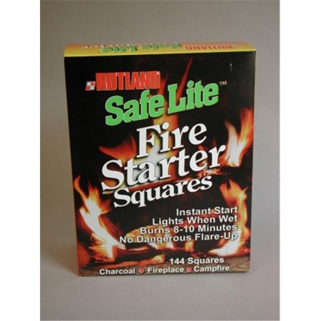 

RUTLAND Safe Lite Fire Starter Squares - 144 pack