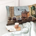 thumbnail image 6 of Kll Oil Lamp Coffee Beans Pillow Covers Envelope Closure,Super Soft And Cozy Fuzzy Fleece Pillow Case Cover 14"X20", 6 of 9