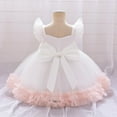 thumbnail image 4 of Robe Tutu Bébé Tout-Petit Paillettes Sans Manches Robe en Tulle Premier Anniversaire Gâteau Écrasé Vêtements de Concours pour Séance Photo, 4 of 9
