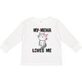 thumbnail image 3 of Inktastic My Mema Loves Me Girls Girls Long Sleeve Toddler T-Shirt, 3 of 5