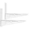 thumbnail image 1 of Durable Air Conditioner Mount Rack with High Load-Bearing Capacity 1 Pair Silver Cold Rolled Steel, 1 of 8