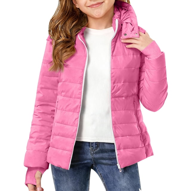 Abrigo de invierno cálido con capucha para niños, chaqueta ligera y gruesa acolchada de algodón, abrigo para niños