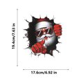 thumbnail image 3 of Matoen12 2025 Christmas Window Sticker Santa Claus Snowman Snow Window Sticker, 3 of 6