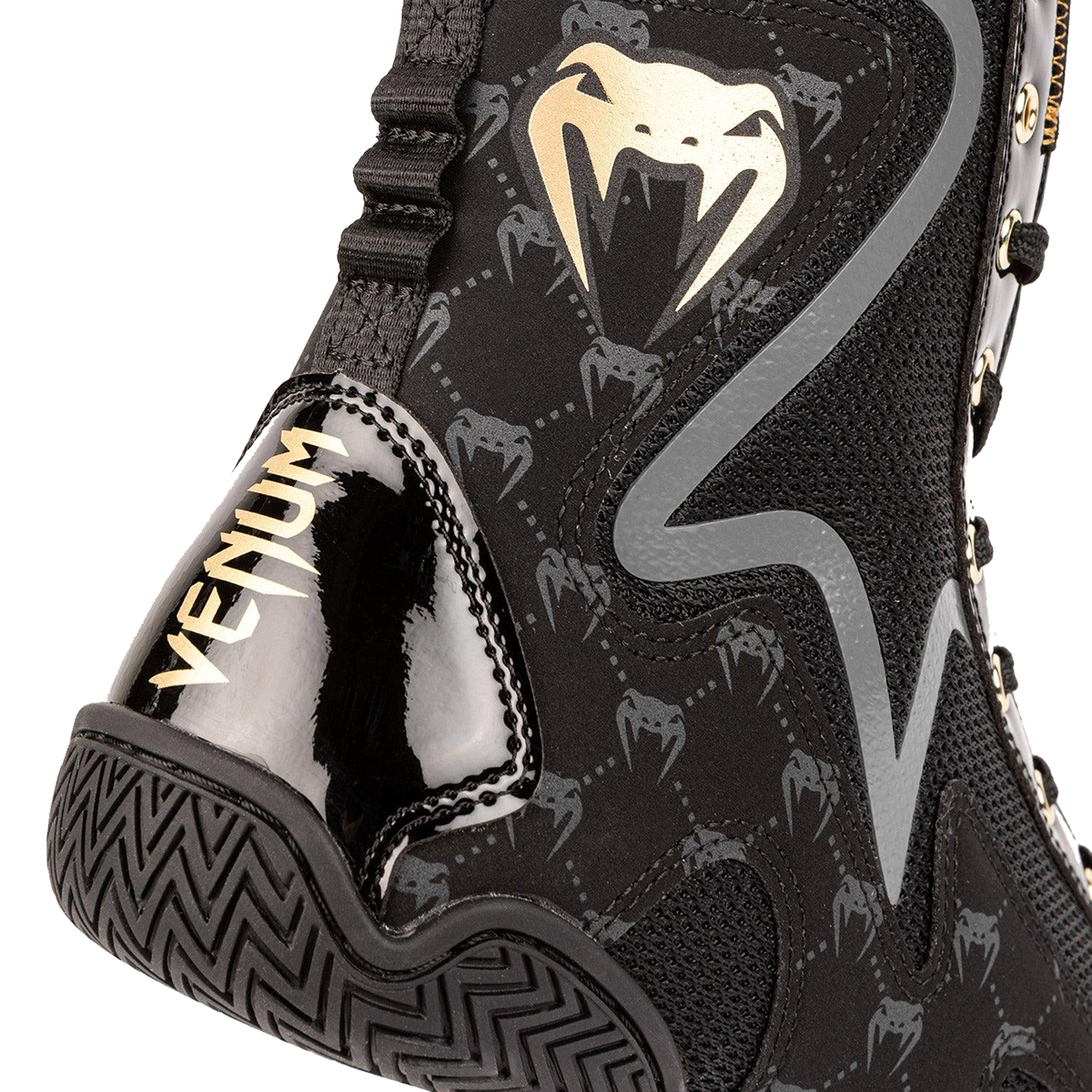 Venum Elite Evo Monogram Boxing Shoes - 6 - Black - image 4 of 6