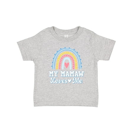 

Inktastic My Mamaw Loves Me Girls Retro Rainbow Gift Baby Girl T-Shirt