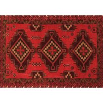 Ahgly Company Indoor Rectangle Persian Orange Traditional Area Rugs, 5' x 7'