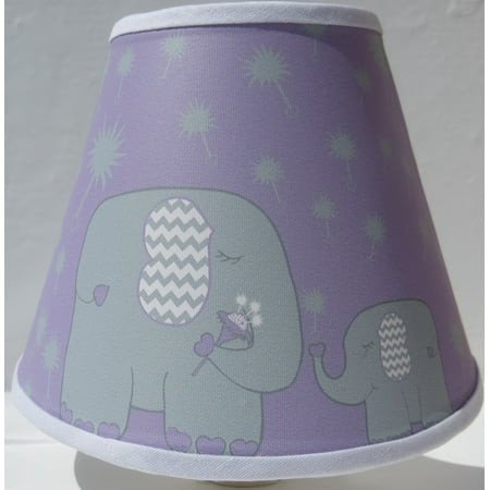Elephant Night Lights Purple With Grey Dandelions Elephant Night Lights Purple With Grey Dandelions