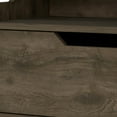thumbnail image 4 of HomeRoots 13 in. One Drawer Faux Wood Floating Nightstand, Brown, 4 of 10