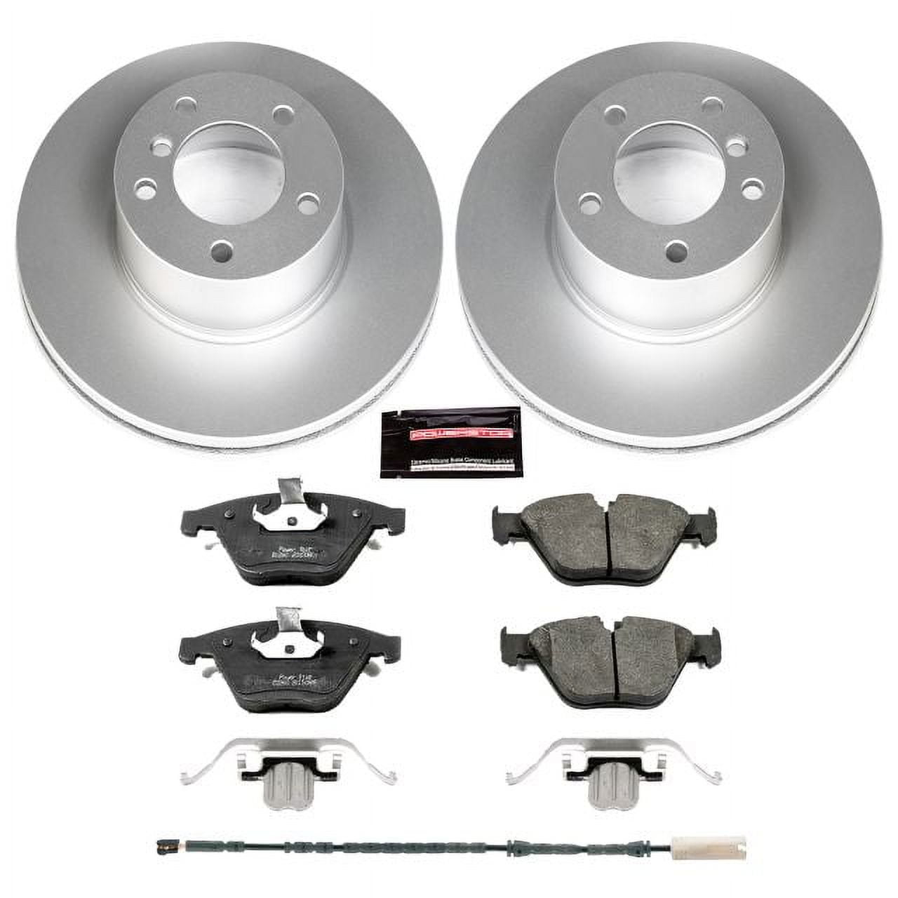 PowerStop Front Geomet Coated Brake Rotor and Pad Kit Fits: BMW Select Models CRK6073