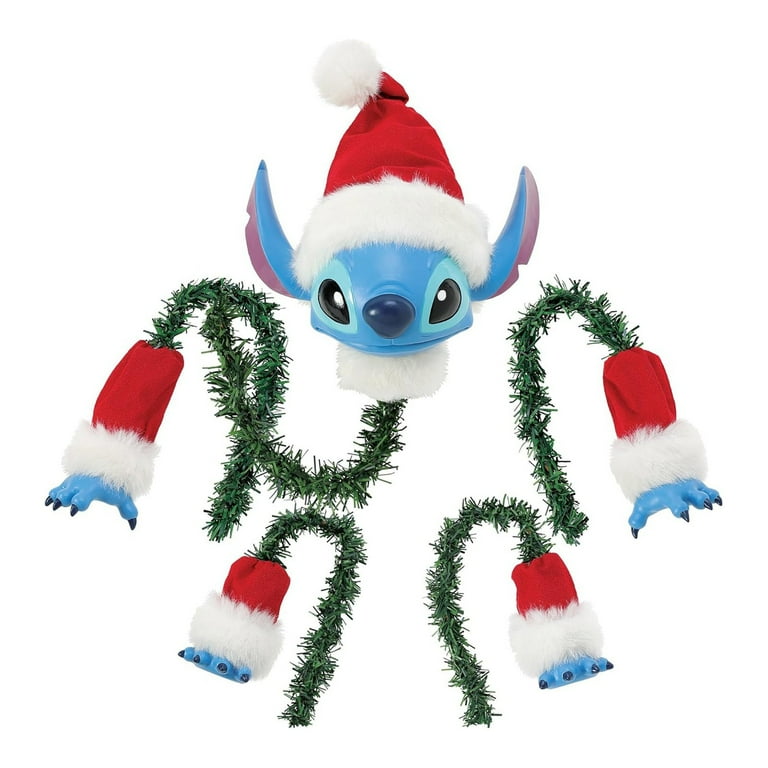 Stitch Christmas Tree Decorations 5-Piece Set - Stitch Ornaments with Santa Hat & Holiday Designs,Fun Party Decor Kit with Hanging Pendants