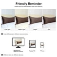 thumbnail image 6 of PiccoCasa 2 Pcs Body Pillowcases with Zipper Satin Long Pillowcover, Queen Brown, 6 of 8