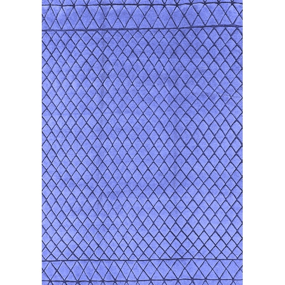 Ahgly Company Indoor Rectangle Oriental Blue Industrial Area Rugs, 5' x 8'
