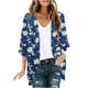 thumbnail image 2 of Cárdigan para mujer, chaquetas estampadas de moda, primavera y verano, chaquetas estampadas de manga 3/4, abrigos para mujer, 2 of 5