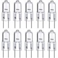thumbnail image 1 of 10pcs G6.35 Halogen Light Bulbs 2 Pin 12v 35w, Warm White 2700k, For Chandeliers, Track Lights, Landscape Lights, Desk Lamps, 1 of 5