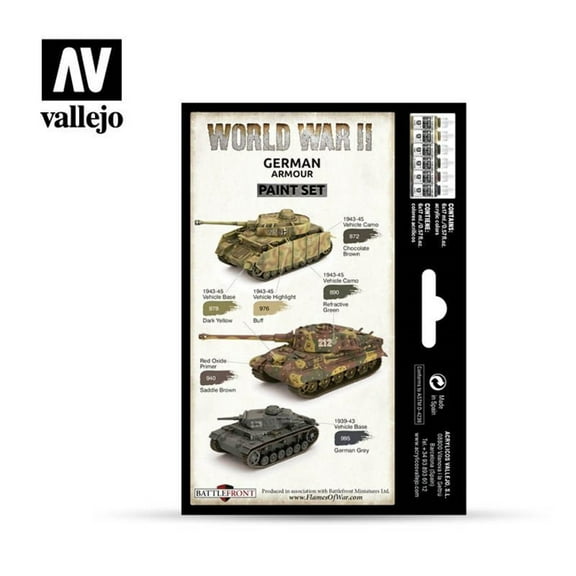 Vallejo German Armor Paint Set New