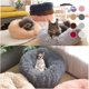 thumbnail image 5 of Irfora Blusea Soft Plush Round Cama para mascotas Cat Soft Bed Cama para gatos para gatos Perros pequeños Irfora Amortiguar, 5 of 7