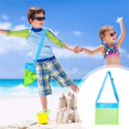 thumbnail image 3 of Darzheoy Colorful Mesh Beach Bags Sand Away Portable Foldable Sea Shell Bag with Adjustable Carrying Straps, Toy Storage Bag Beach Bags, 3 of 6