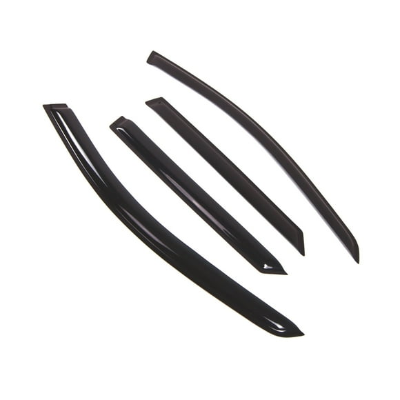 Car Window Rain Guard | Outside Mount Visors Auto Side Window Deflectors | Windows Visor Rain Shields Compatible with 2006-2009 Mercedes ML350 ML500 | 4 Pcs Set, WD2-511, Dark Smoke