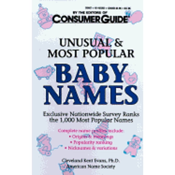 Pre-Owned Unusual and Most Popular Baby Names (Paperback) by Consumer Guide