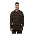 thumbnail image 1 of Burnside Yarn-Dyed Long Sleeve Flannel Shirt, 3XL, Crimson, 1 of 1