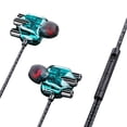 thumbnail image 1 of Opolski Casque Filaire Multi-Core Bobine Mobile ABS 4 Haut-Parleurs HiFi Écouteurs pour Musique, 1 of 8