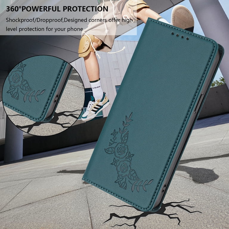 Case for Blackview Shark 8, Shockproof PU Leather Flip Wallet Case