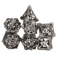 thumbnail image 2 of Dados de juego de mesa, 7 piezas de dados de metal, dados de juego de rol, dados poliédricos creados magistralmente, 2 of 8