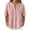 Pink, variant on TrendOFT Womens Pullover Tops Solid Color Loose Fit Stand Collar Short Sleeve Casual Daily Soft Tops Army Green L