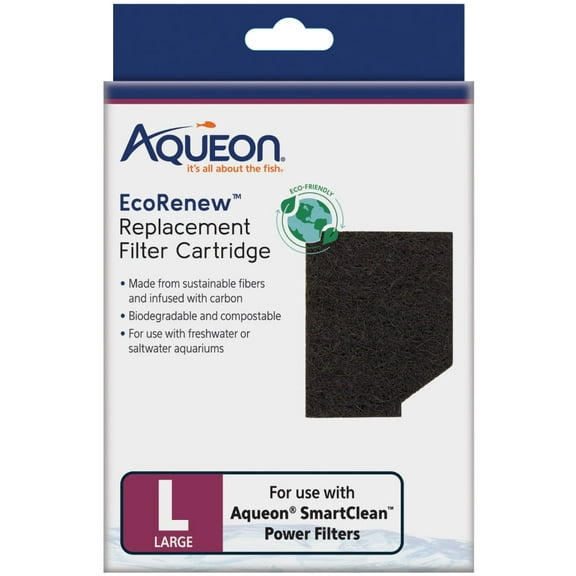 Aqueon EcoRenew Replacement Filter Cartridges Large [Aquarium Filter Cartridges, New Aquarium Supplies, Aquarium Supplies] 9 count