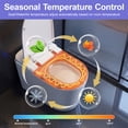 thumbnail image 3 of Smart Toilet with Bidet Built in, Modern Tankless Toilet for Bathroom with Heated Seat and Night Light, One Piece Toilets with Soft Close, Dryer, Foot Sensor, Auto Lid&Seat/Dual Auto Flush, 3 of 12