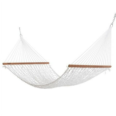 DURACORD® Deluxe Rope Hammock - White
