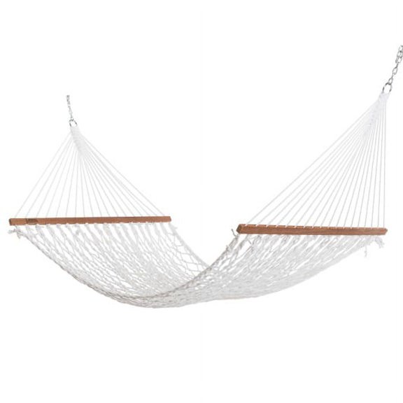 DURACORD® Deluxe Rope Hammock - White