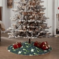 thumbnail image 4 of Daiia Green Frogs Drawing Merry Christmas Tree Skirt , Xmas Large Lace-up Tree Skirt, Santa Snowflakes Rustic Home Decorations New Year Party Farmhouse Decor-36", 4 of 6