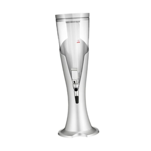 Rongfmy Beer Dispenser with Spigot Beer Soaking Bucket Easy to Clean Transparent Beer