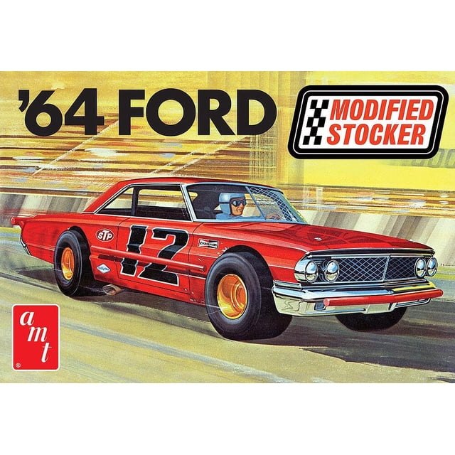 Kit de modelismo AMT Ford Galaxie Modified Stocker 1964