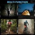thumbnail image 4 of 10000LM Super Bright Rechargeable Bike Light Set,4+4 Modes,Powerful Bicycle Front Headlight and Back Taillight,Triple IPX6 Waterproof Bike Lights for Night Riding,Bike Light for Road Mountain Cycling, 4 of 11