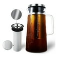 thumbnail image 3 of Cold Brew Coffee Maker 36OZ Glass & Stainless Steel Iced Coffee Pitcher with Handle and Double Layer Fine Mesh Filter, 3 of 8