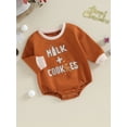 thumbnail image 3 of Bslissey Baby Girls Boys Christmas Romper Infant Long Sleeve Letter Print Bodysuit Newborn Casual Jumpsuit Daily Clothes 3M 6M 12M 18M, 3 of 8