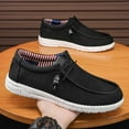 thumbnail image 3 of Men's Casual Loafers Slip On Leather Shoes Lightweight Driving Shoes Male Casual Sneakers Flats Walking Shoes, 3 of 10