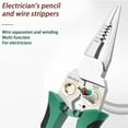 thumbnail image 2 of 8 in 1 Wire Stripper with Voltage Tester, Cable Scissors,Voltage Tester Pliers Multi-Function Electric Wire Stripping Tool for Cutting and Pulling Wires, 2 of 7