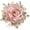 Pink, variant on Elegant Rose Flower Brooch Pin for Women Men, Handmade Imitation Crystal Pearl Fabric Flower Lapel Pin Dress Suit Accessory Boutonniere Gift
